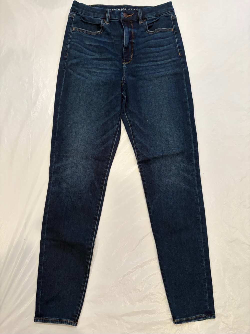 American Eagle Jeans Women's 6 Reg Dark Wash Curvy Super Hi-Rise Jegging